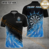 Maxcorners Darts Dartboard Icy Multicolor Options Personalized Name, Team Name 3D Shirt (4 Colors)