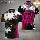 Maxcorners Darts Abstract Splash Multicolor Options Personalized Name, Team Name 3D Shirt (4 Colors)