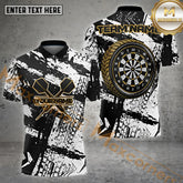 Maxcorners Darts Grunge Golden Board Multicolor Options Personalized Name, Team Name 3D Shirt (4 Colors)