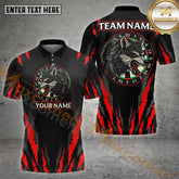 Maxcorners Darts Wolf Claw Strike Multicolor Options Personalized Name, Team Name 3D Shirt (4 Colors)