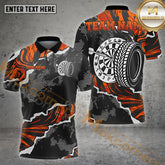 Maxcorners Darts Tire Power Torn Multicolor Options Personalized Name, Team Name 3D Shirt (4 Colors)