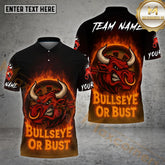 Maxcorners Darts Flaming Bull Rage Multicolor Options Personalized Name, Team Name 3D Shirt (4 Colors)
