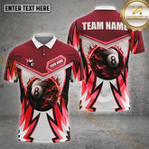 Maxcorners Billiard Wing 8 Ball Multicolor Options Personalized Name, Team Name 3D Shirts (4 Colors)
