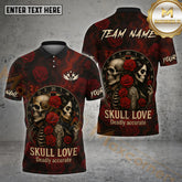 Maxcorners Skull Love Dart Shirt Deadly Accurate Multicolor Options Personalized Name, Team Name 3D Shirt (4 Colors)