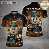 Maxcorners Golf Shirt Cartoon Ballcart Joy Ride Style Multicolor Options Personalized Name, Team Name 3D Shirt (4 Colors)