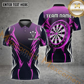 Maxcorners Darts Flame Lightning Dartboard Multicolor Options Personalized Name, Team Name 3D Shirt (4 Colors)