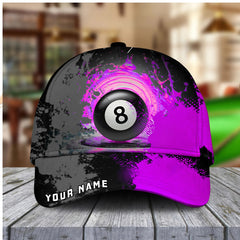 Maxcorners Billiards Ball 8 Paint Personalized Name Cap (4 Colors)