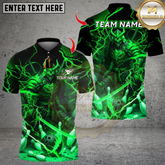 Maxcorners Oni Samurai Warrior With Bowling Multicolor Customized Name, Team Name 3D Shirts