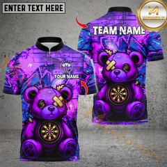 Maxcorners Darts Bear Graffiti Multioptions Personalized Name, Team Name Unisex 3D Shirts