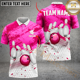 Maxcorners Bowling Storm Multicolor Personalized Name, Team Name 3D Shirt