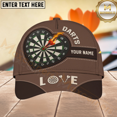 Maxcorners Darts Lover Customized Name, Team Name 3D Shirt Personalized Name 3D Cap