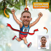 Maxcorners Running Lover, Home Decor, Christmas Ornament, Personalized Ornaments 2D Flat LM2111