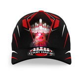 Max Corners Personalized Bowling 3D Cap, Bowling Hat Bowling Cap With Name Customized Name 3D Darts Polo Shirt For Men
