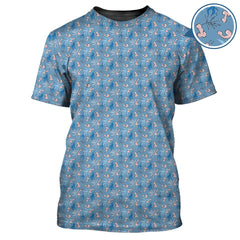 Maxcorners Funny Flower Pattern Golf Polos, Gift For Golfer, Crazy Golf Shirts For Men