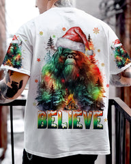 Maxcorners Believe Bigfoot Christmas All Over Print LM2101