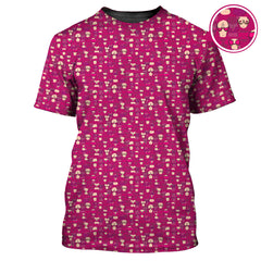 Maxcorners American Tatas Funny Golf Shirt, Pattern Golf Polos, Crazy Golf Shirts For Men