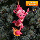 Maxcorners Bowling ELF, Home Decor, Christmas Ornament, Personalized Ornament 2D Flat LM2111