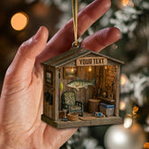 Maxcorners Fishing Lover, Home Decor, Christmas Ornament, Personalized Ornaments 2D Flat LM2111