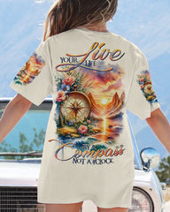 Maxcorners Live Your Life By A Compass All Over Print LM2101
