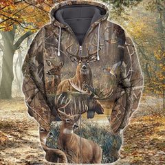 Maxcorners Hunting Deer Shirt 3D All Over Printed Clothes