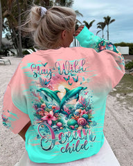Maxcorners Stay Wild Ocean Child Dolphin All Over Print LM2101