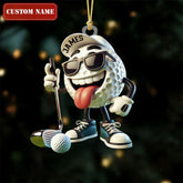 Maxcorners Funny Cool Custom Golf Ball Acrylic Ornament, Golf Xmas Ornaments, Golf Christmas Gifts, Cool Golf Gift LM1611