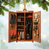 Maxcorners Diving Lover, Home Decor, Christmas Ornament, Personalized Ornament2 2D Flat LM2111