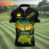 Maxcorners Custom Augusta Golf Course Polo Shirt, Golfing Apparel, Mens Golf Gift, Funny Golf Shirt