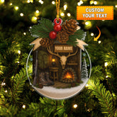 Maxcorners Hiking Santa House, Home Decor, Christmas Ornament, Personalized Ornament 2D Flat LM2111
