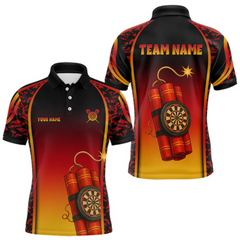 Maxcorners Bombs Dart Arrow Custom Red Dartboard Dart Shirt For Men, Dart Team Jerseys LM184