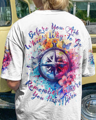 Maxcorners Which Way To Go Compass All Over Print LM2101