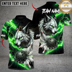 Maxcorners Bowling Inferno Lightning Lynx Multicolor Customized Name, Team Name 3D Shirts