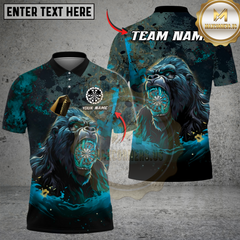 Maxcorners Darts Gorilla Multicolor Customized Name, Team Name 3D Shirts