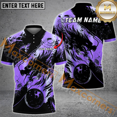 Maxcorners Dragon Golden Ball Fire Bowling Jersey Multicolor Options Personalized Name, Team Name 3D Shirt