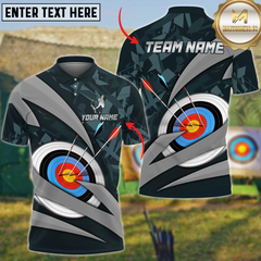 Maxcorners Archery Sliver Blade Personalized Name, Team Name 3D Unisex Shirt