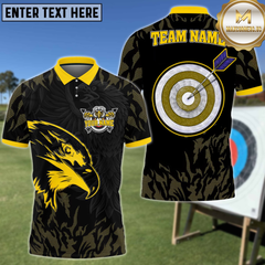 Maxcorners Eagle Eye Archery Personalized Name 3D Shirt