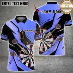 Maxcorners Golden Darts Target Multicolor Customized Name, Team Name 3D Shirts