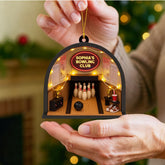 Maxcorners Bowling Club - Personalized Bowling Acrylic Ornament Christmas Gift MT1611