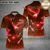 Maxcorners Bowling Flame Eagle Design Multioptions Personalized Name, Team Name Unisex 3D Shirts