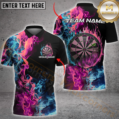 Maxcorners Darts Double Fire Multicolor Options Personalized Name, Team Name 3D Shirt