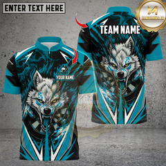 Maxcorners Darts Wolf Crack Design Multicolor Customized Name Team Name 3D Shirts 8