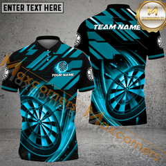Maxcorners Classic Darts Jersey Multicolor Options Personalized Name, Team Name 3D Polo Shirt