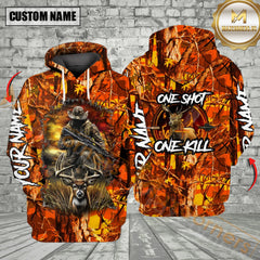 Maxcorners One Shot, One Kill Custom Name Deer Hunting All Over Print Shirt
Best Gift For Hunter