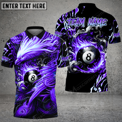 Maxcorners Ball 8 Phoenix Arisen Billiard Jersey Multicolor Options Personalized Name, Team Name 3D Polo Shirt