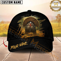 Maxcorners Black Hunter Personalized Name Cap