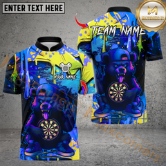 Maxcorners Darts HipHop Bear Multioptions Personalized Name, Team Name Unisex 3D Shirts