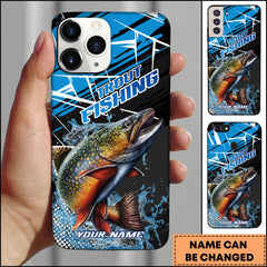 Maxcorners Trout Fishing Dynamic Splash Sport Style Personalized Name Phone Case