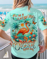 Maxcorners Camping Flip Flops Ocean Kinda Girl Flamingo All Over Print LM2101