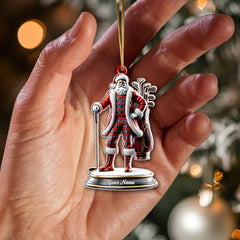 Maxcorners Custom Name Golf Christmas Ornament, Christmas Gift for Golf Lover 2D Flat LM2111