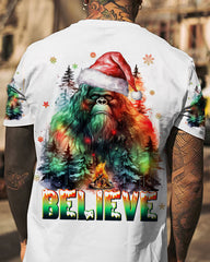 Maxcorners Believe Bigfoot Christmas All Over Print LM2101